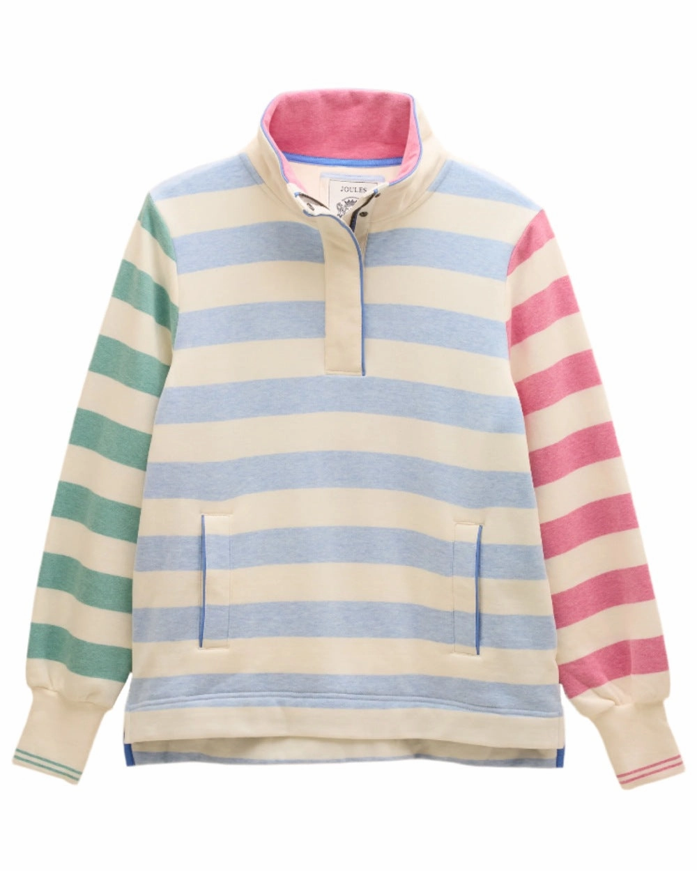 Joules Burnham Funnel Neck Quarter Zip Sweatshirt Bohemian
