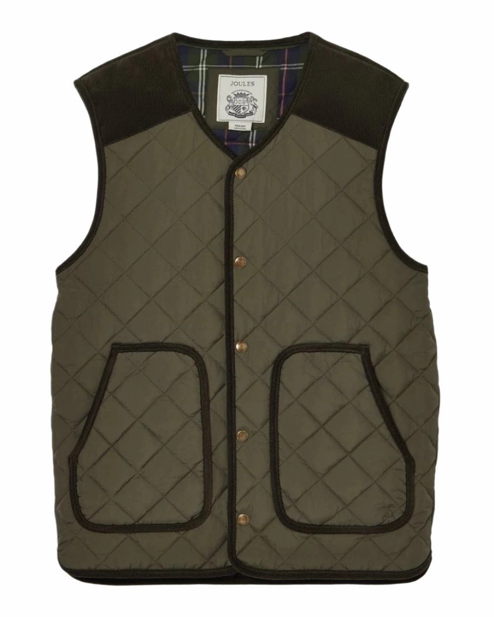 Joules Gibson Quilted Lightweight Gilet Airtight Fasteners Sport Fit