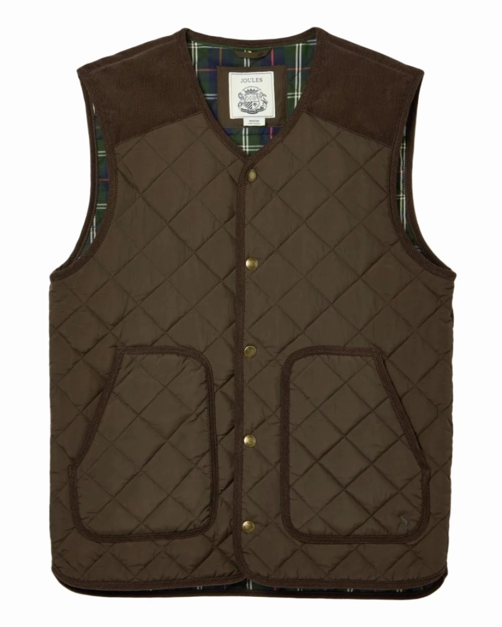 Joules Gibson Quilted Lightweight Gilet No Roll Collar Technology Lightweight Windbreaker Tech