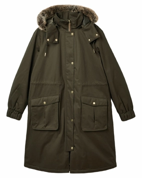 Joules Womens Harpsden Waterproof Fleece Lined Raincoat Abrasion Resistant Shell