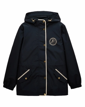 Joules Womens Holt Short Packable Raincoat Pocket Details