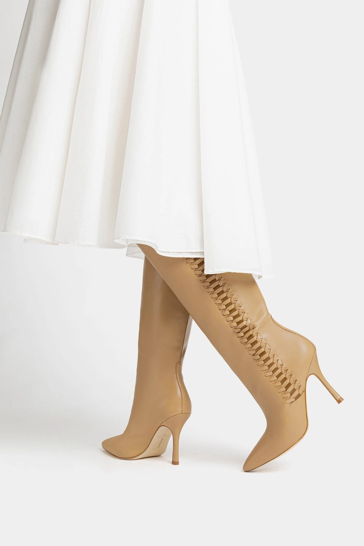 Kate Boot In Peanut Leather All Day Wear Dust Guard