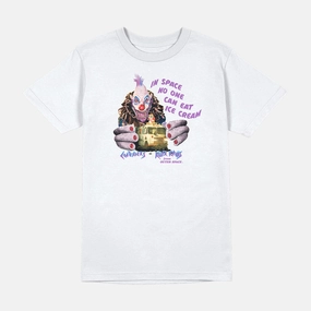 WaterResistantCoating KILLER KLOWNS NO ONE EATS ICE CREAM IN SPACE SHIRT