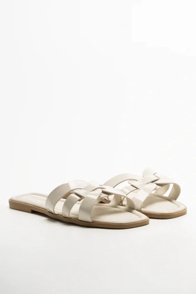 Knot Mule Sandals Natural Holiday Time