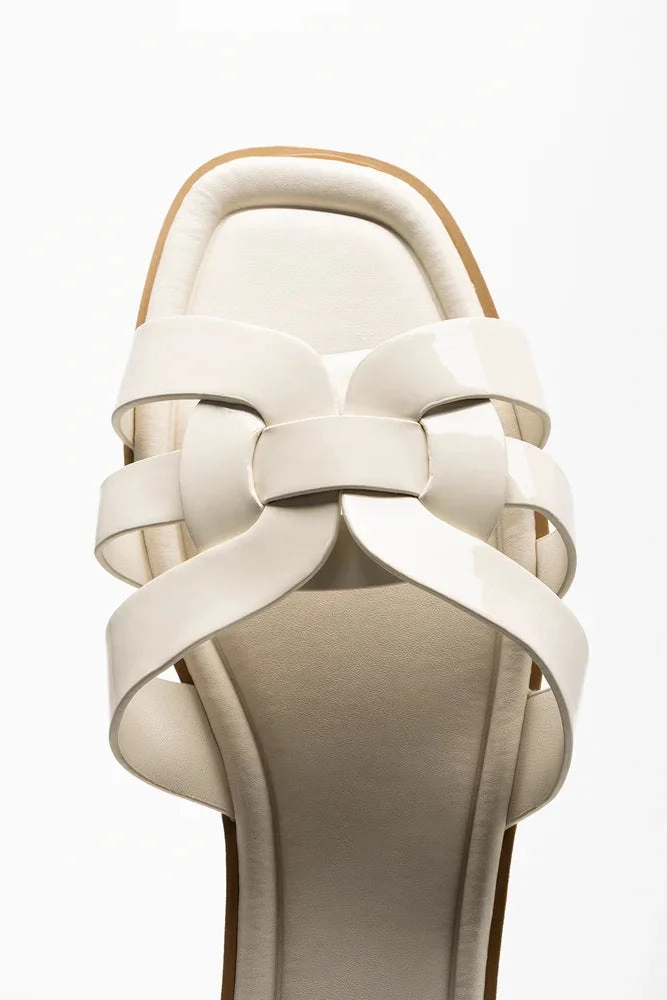 Knot Mule Sandals Natural Summer Flip-flops