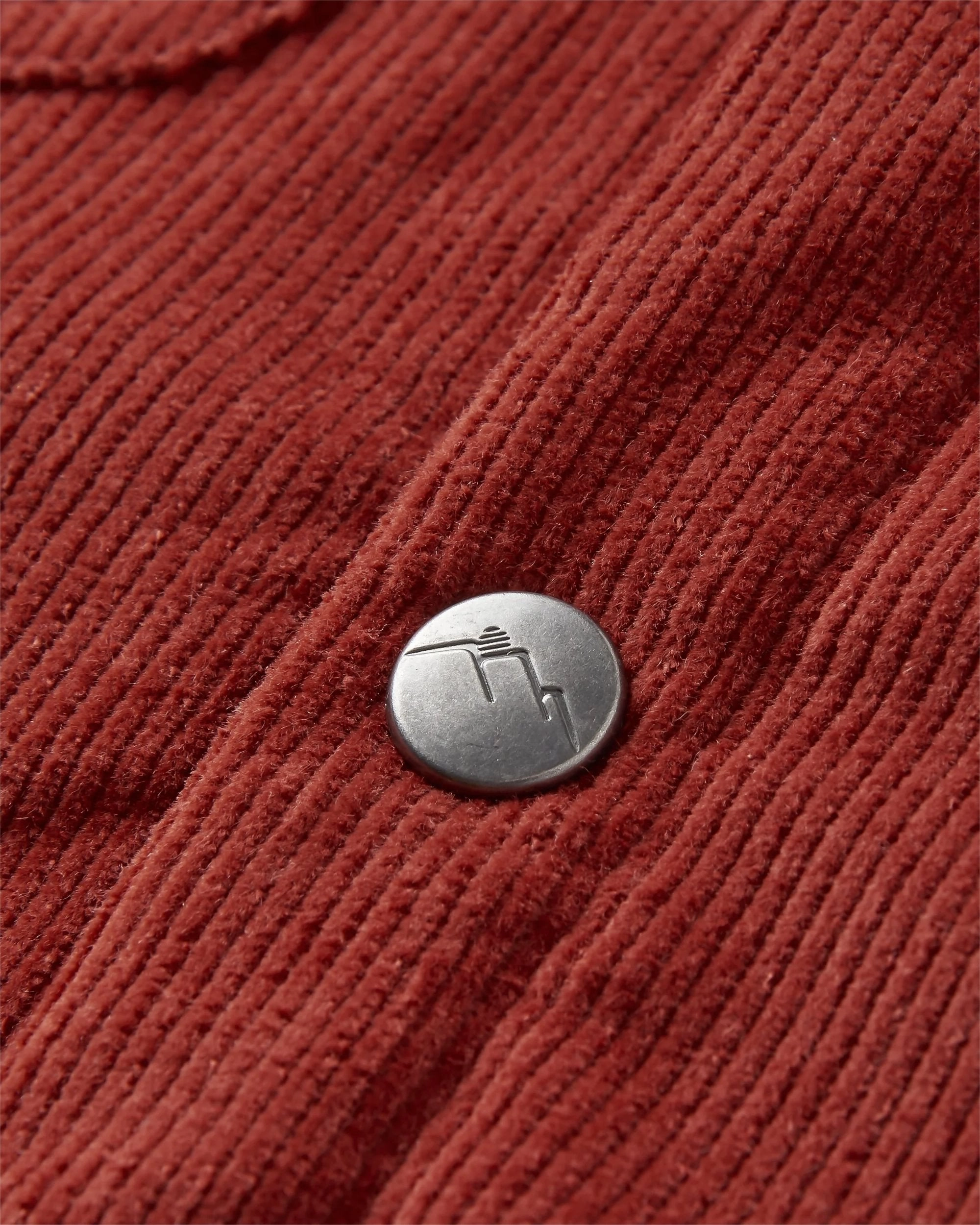 Kodiak Sherpa Lined Cord Overshirt - Red Ochre Urban Outdoor Look Easy Care Finish