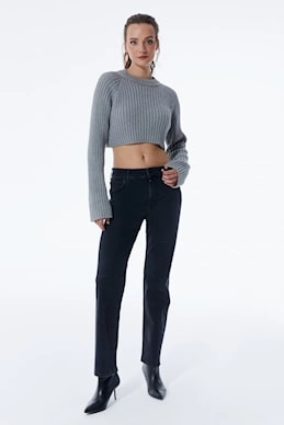 Sleek Cut Dynamic Motion Kylie - Pant - Black Vintage - L32