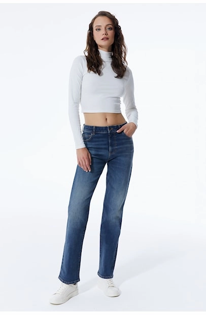 RegularFit Stay Flexible Kylie - Pant - Dark Blue Denim - L30