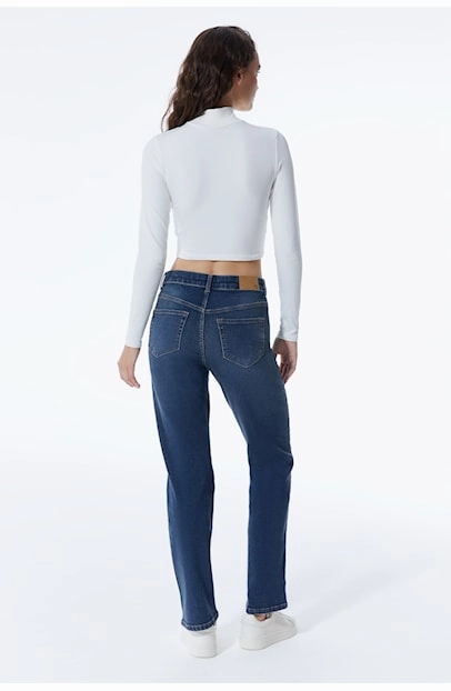 Kylie - Pant - Dark Blue Denim - L32 ComfortFit Quick Drying
