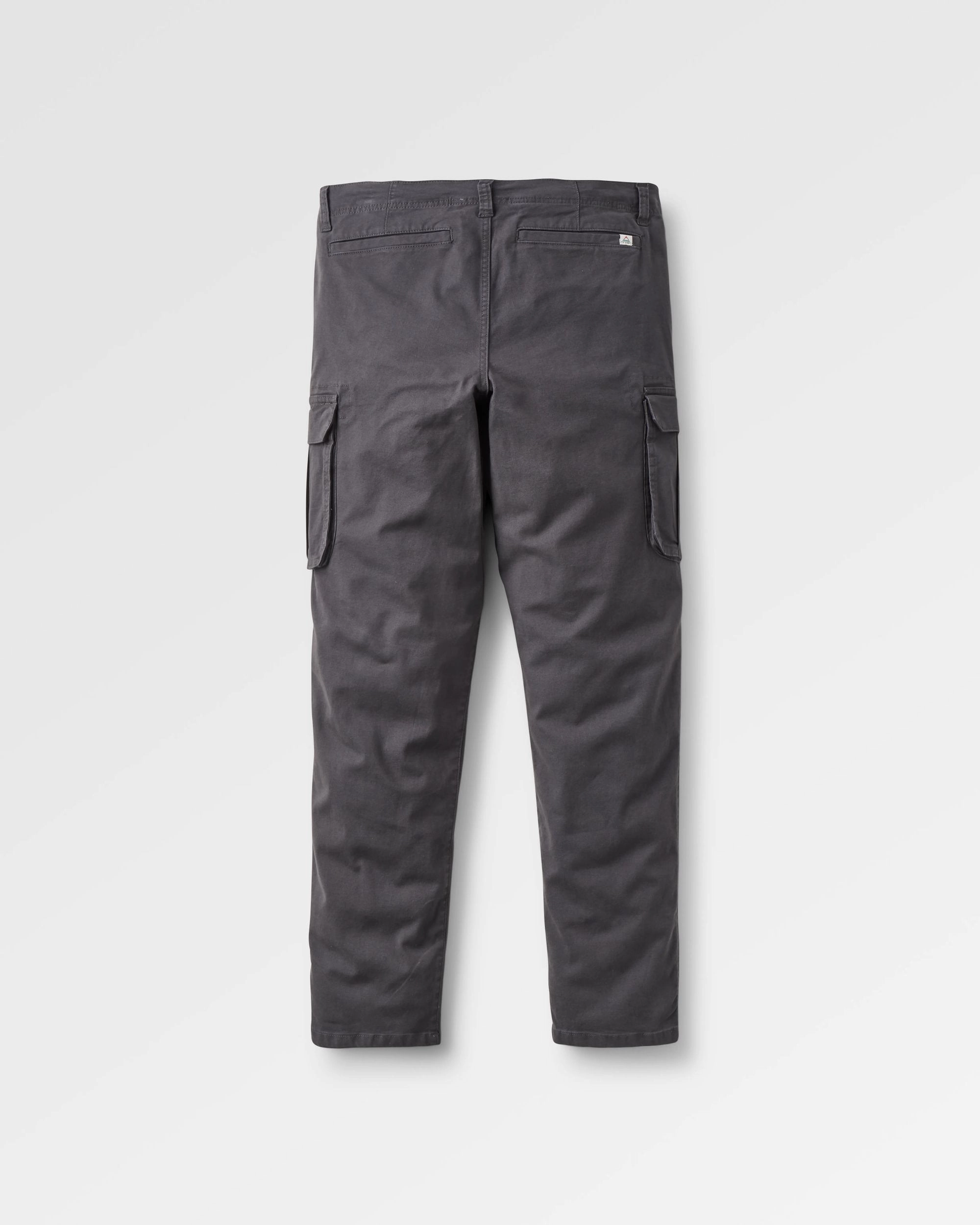 Comfort Stretch Elasticized Cuffs Lakeside Cargo Cotton Trouser - Faded Black