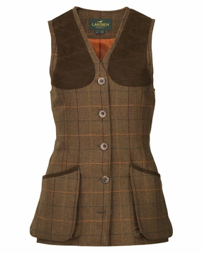 Laksen Cara Beauly Tweed Shooting Vest Thermal Lined