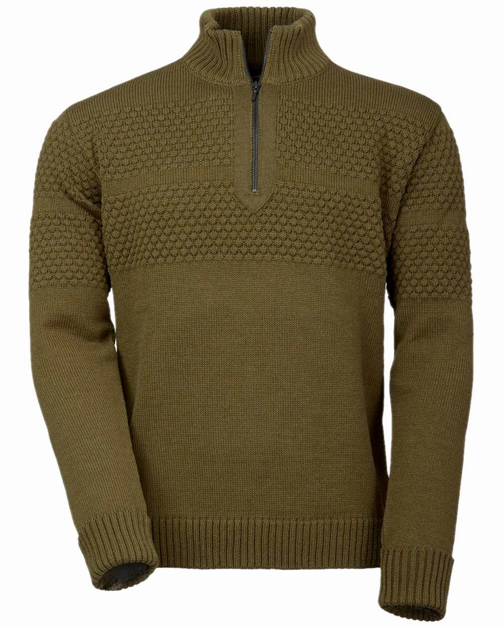 Laksen Mens Fishermans Zip Sweater Stretch Knit Backing LowProfile Stitching