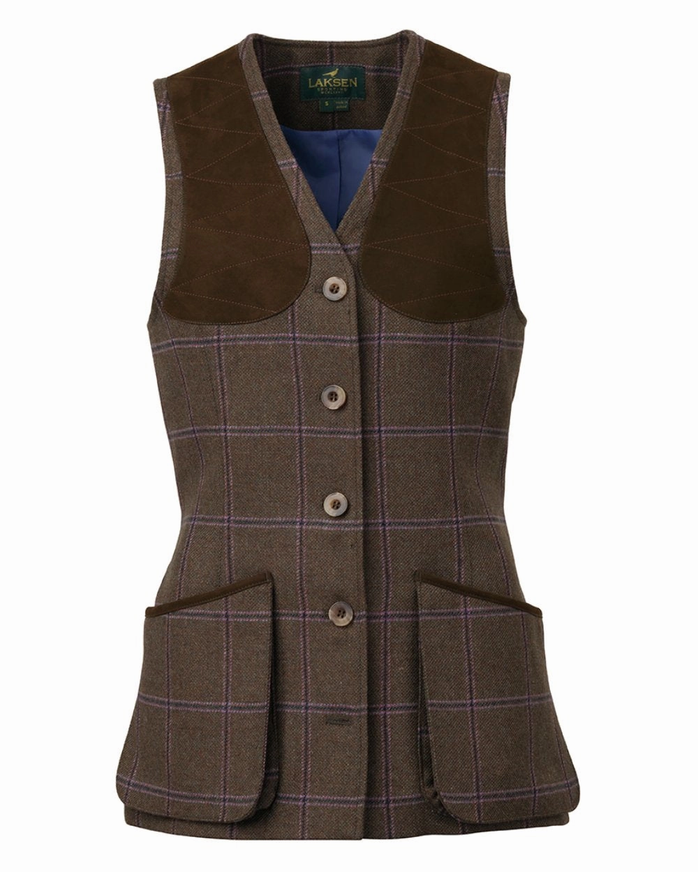 Laksen Pippa Beauly Tweed Shooting Vest Anti Pilling Surface Treatment