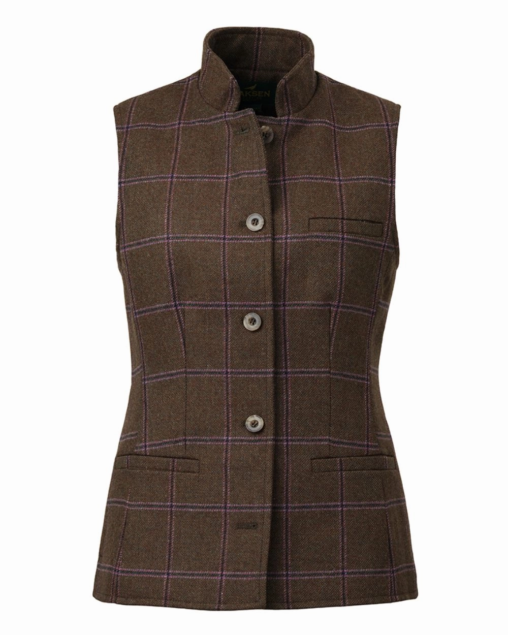 Laksen Pippa Fife Tweed Vest Quilted Interior Layer