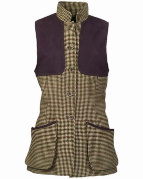 Laksen Womens Lily Pernith Tweed Shooting Vest Ethical Manufacturing