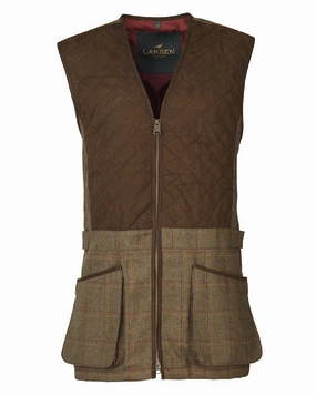 Breathable fabric Fall Outfit Laksen Woolston Tweed Glenogil Zip Shooting Vest