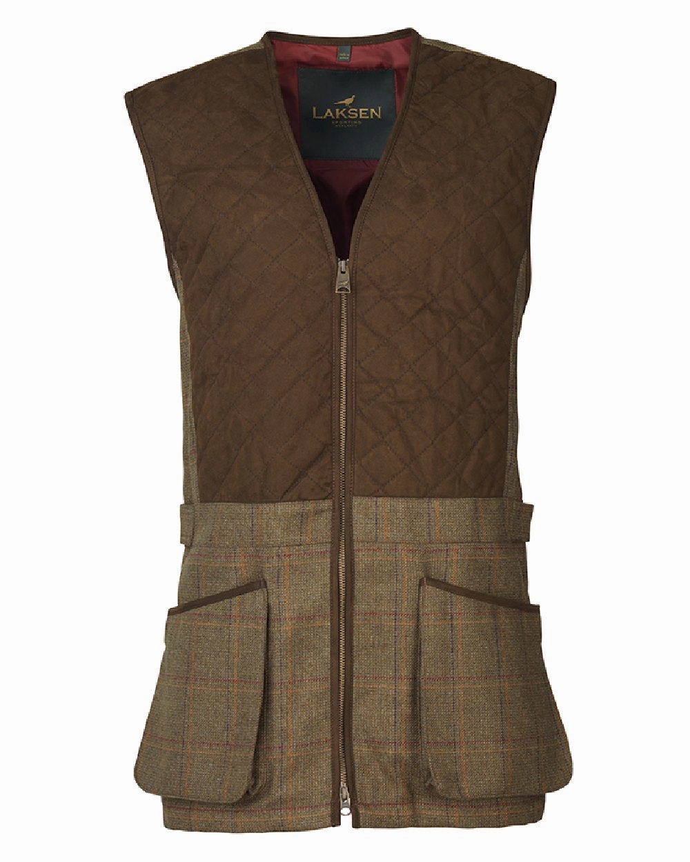 Breathable fabric Fall Outfit Laksen Woolston Tweed Glenogil Zip Shooting Vest
