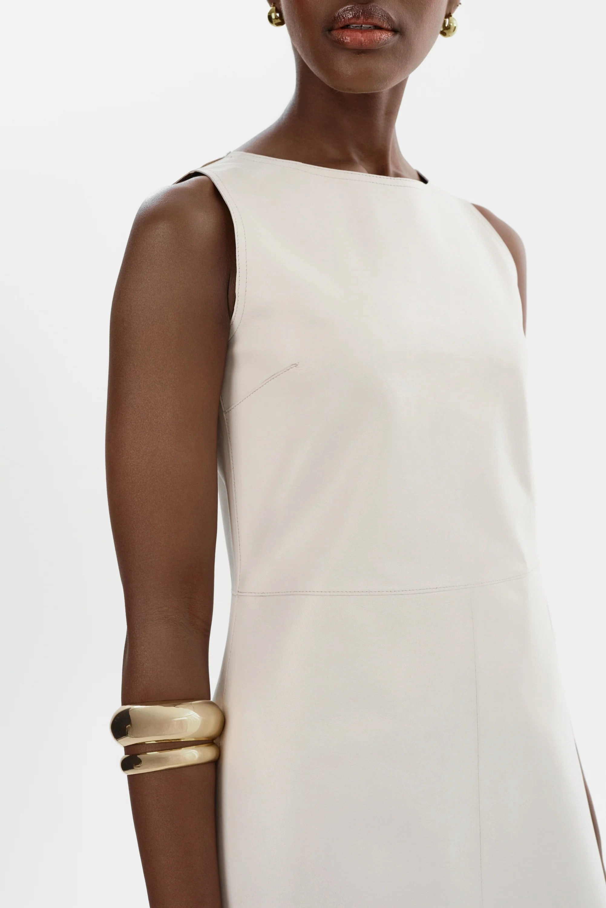 Square Neck LAMARQUE | Lozana Reversible Leather Dress - Winter