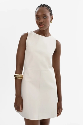 LAMARQUE | Lozana Reversible Leather Dress - Winter Soft Mesh