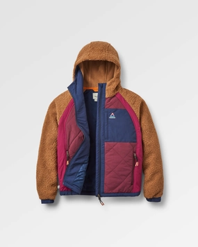 Modern Functional Design Durable Outer Shell Lara Quilted Jacket - Toffee/Fig