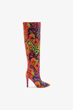 Larroud?? x Libertine Boot In Kaleidoscope Steel Guard Comfortable Sockliner