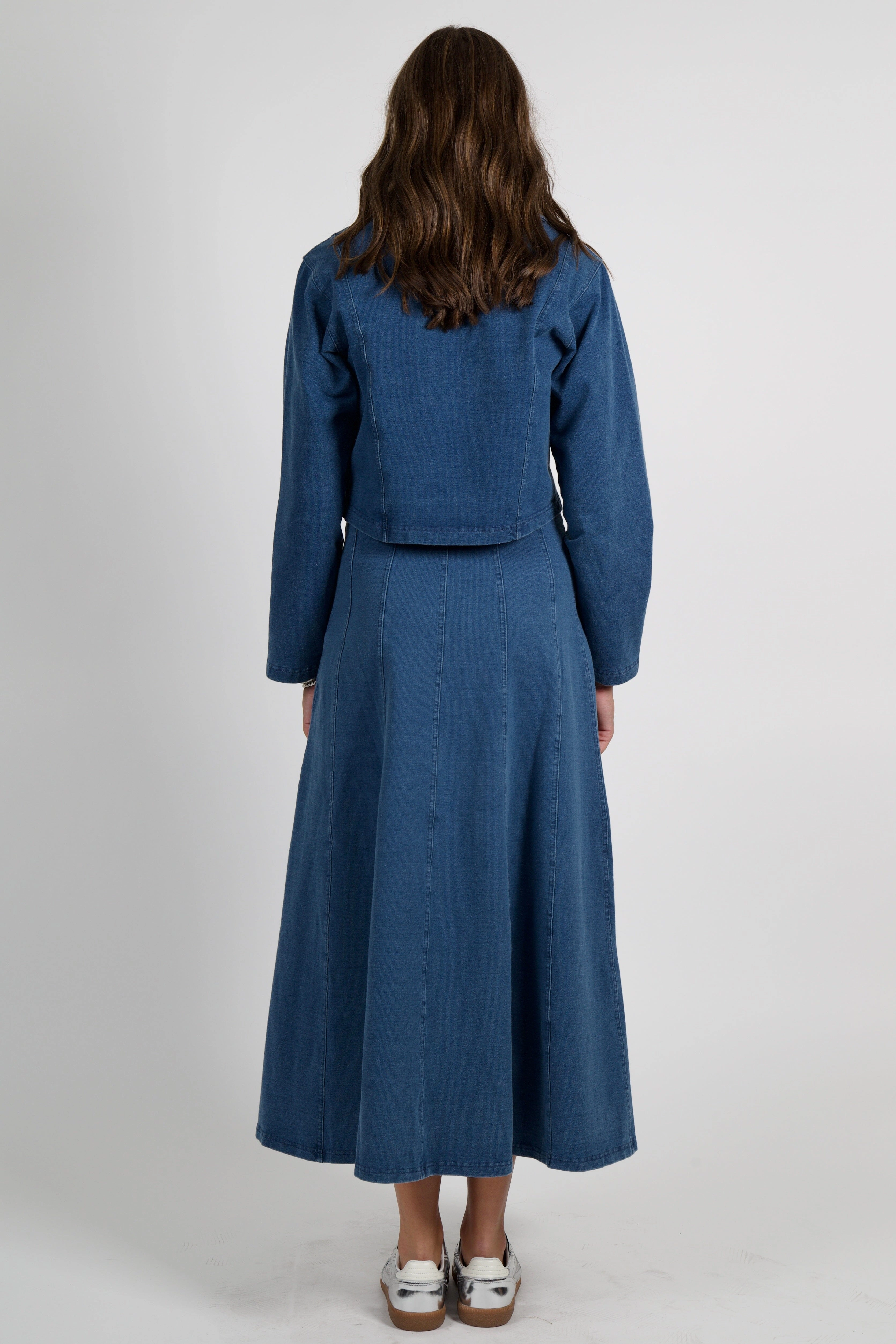 Abrasion Resistant Fabric SUNDAYS | Lillie Top - Medium Wash Denim