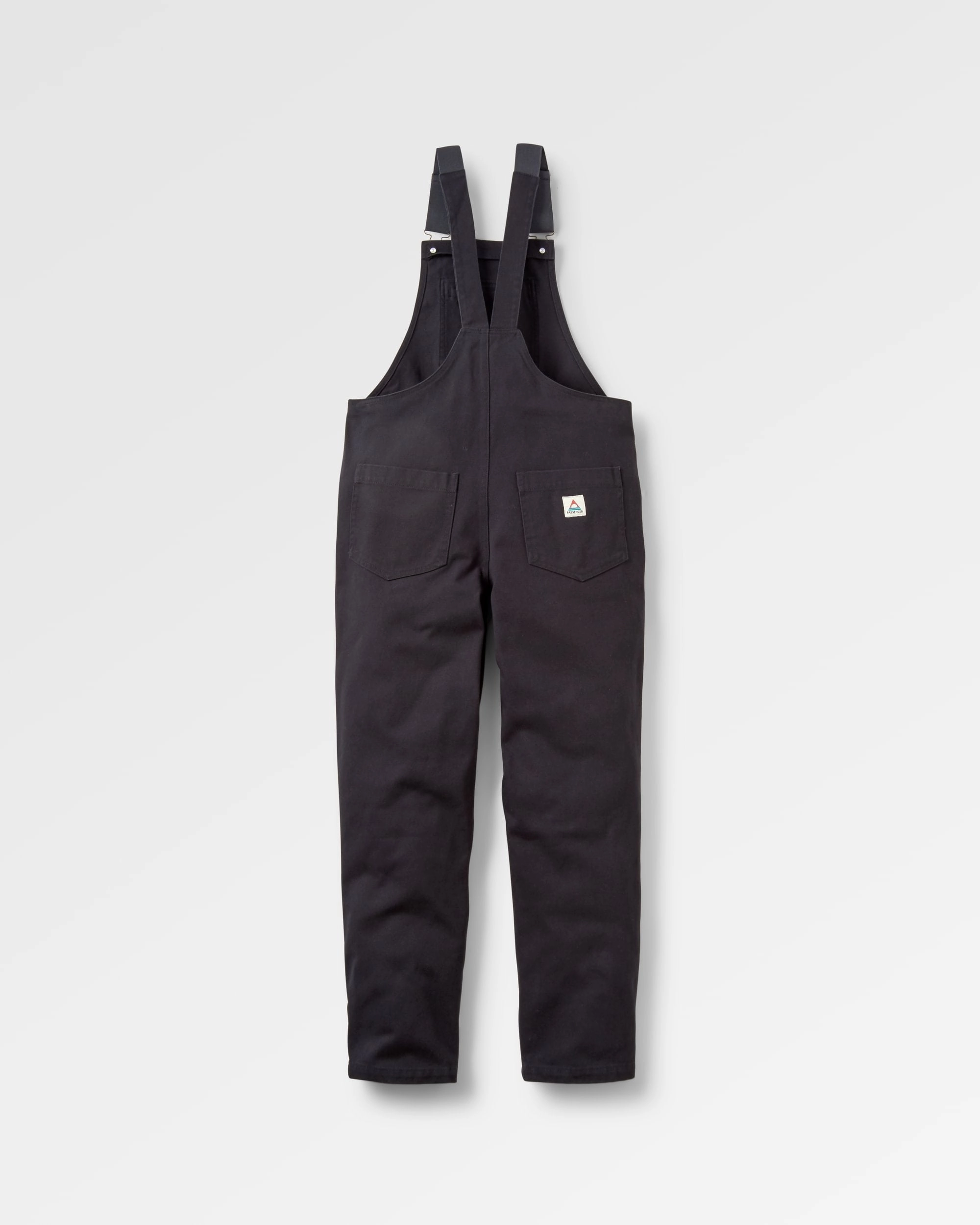 Structured fabric Shuffle Organic Cotton Dungarees - Black
