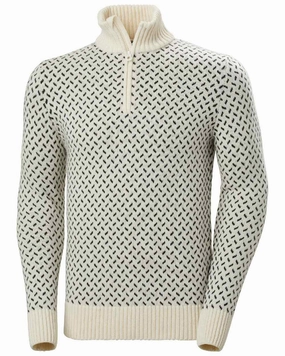 Helly Hansen Mens Arctic Icelander Half Zip Sweater Double Layered Design Soft Touch