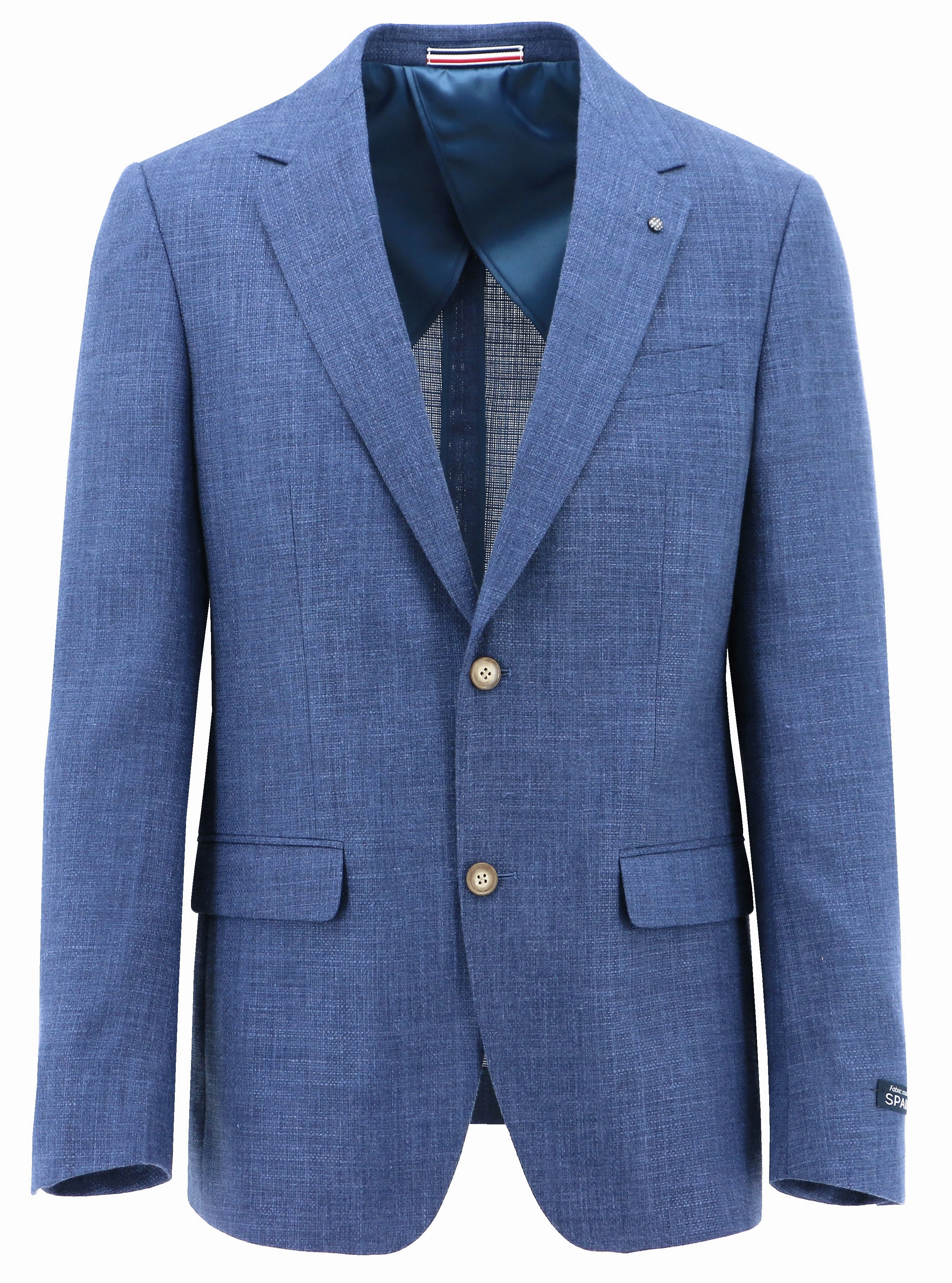 Warmth Retention Lazio Blue Linen Blend Sports Jacket