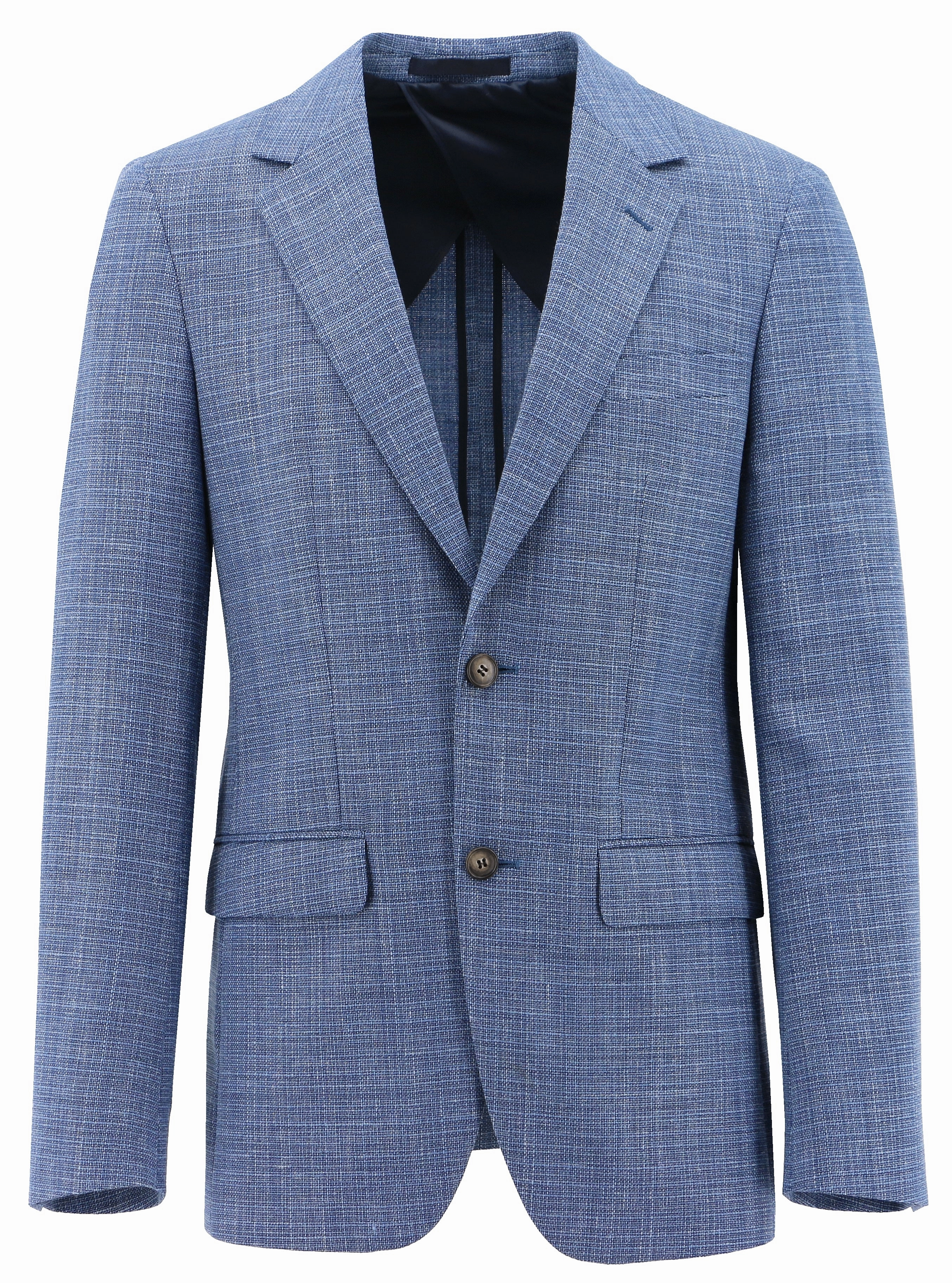 Lazio Blue Tweed Sports Jacket Durable Water Repellent