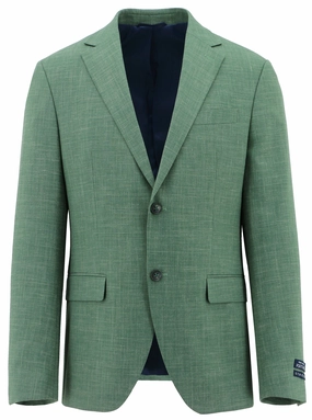 Convertible Collar Style Stylish Daily Fit Lazio Green Wool Blend Sports Jacket