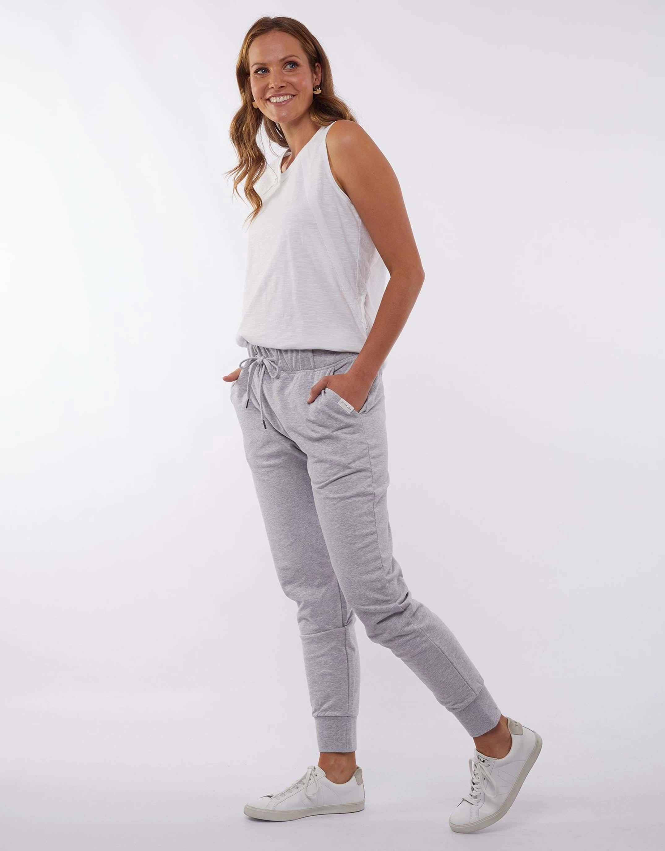 Lazy Days Pant - Grey Marle UVProtectionCoating Body Aligned