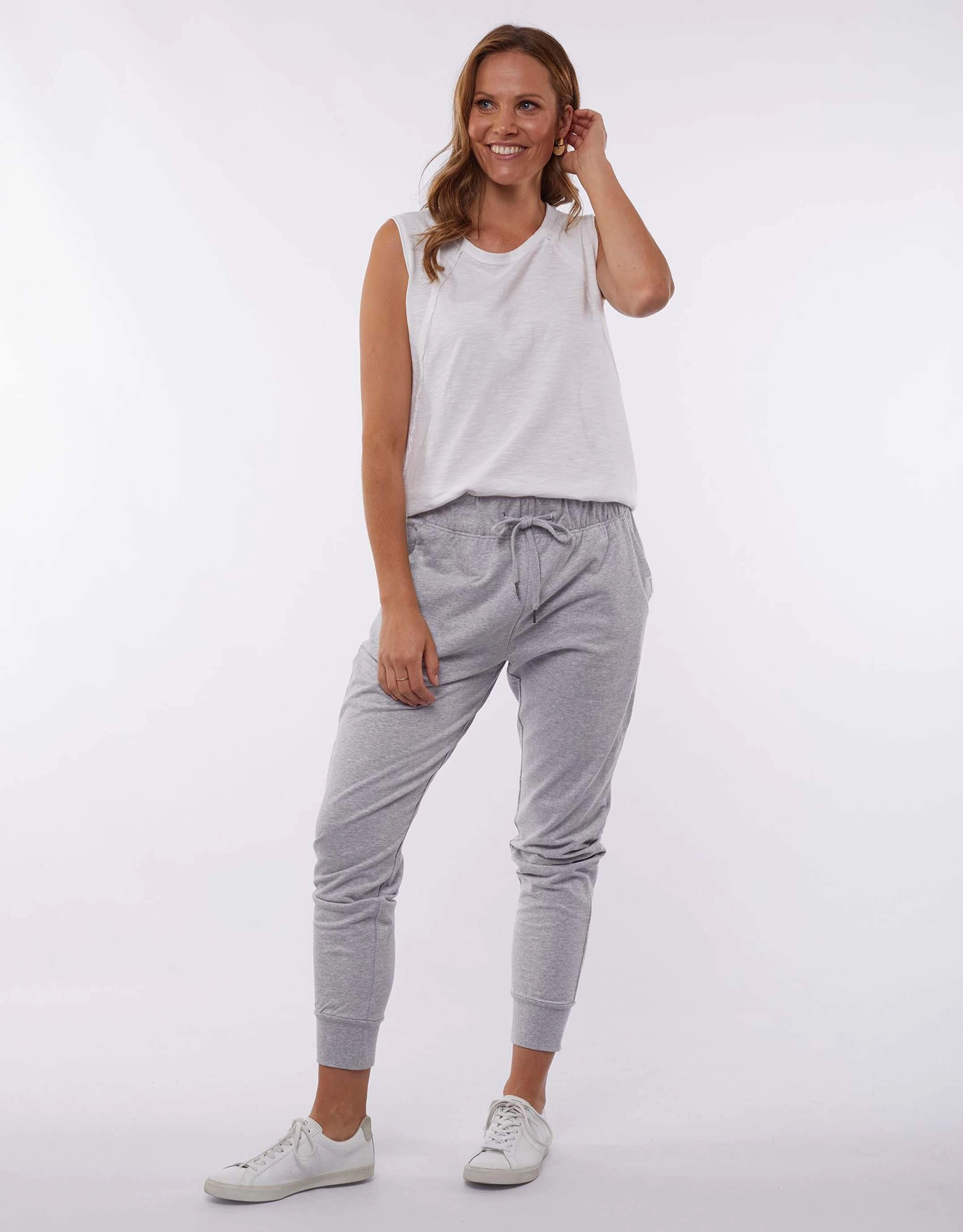 Fade Resistant Dye Lazy Days Pant - Grey Marle
