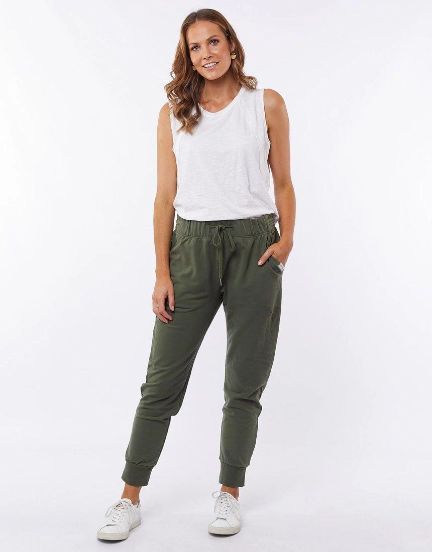 High Stretch Fit Lazy Days Pants - Khaki