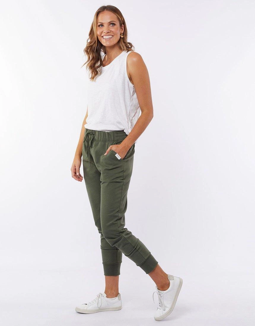 Lazy Days Pants - Khaki Machine washable Flattering Look