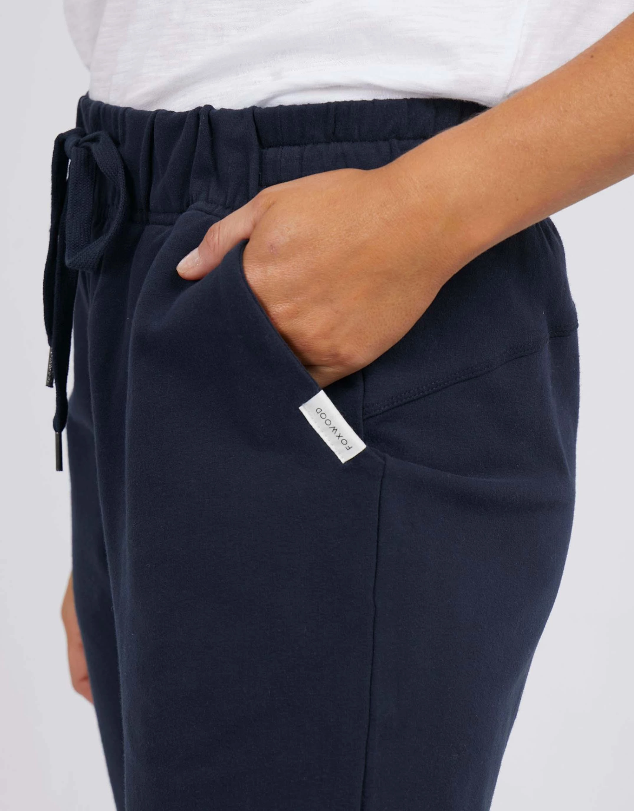 Recycled Polyester Blend Anti Snag Threading Lazy Days Pants - Navy