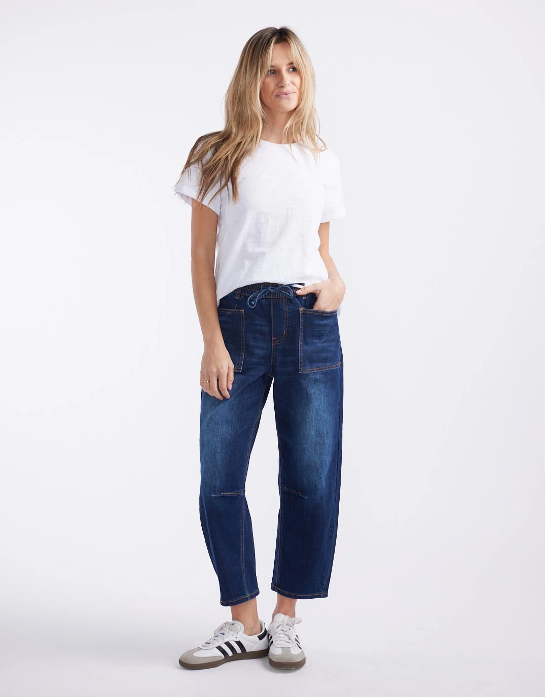 Chill Vibe Festival Outfit Urban Explorer Leo Barrel Jeans - Ink