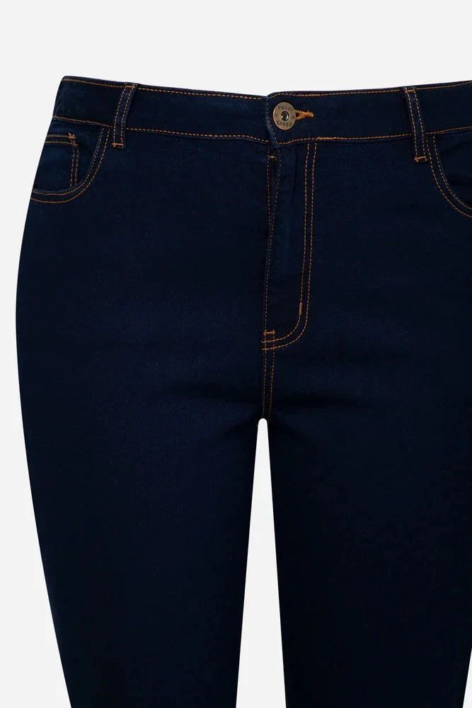Lift, Slim & Shape Skinny Denim Jeans Dark Blue Always Stylish