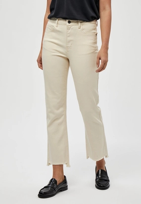 Classic Fit PC6183 Fione Cropped Jeans - Seedpearl Cream