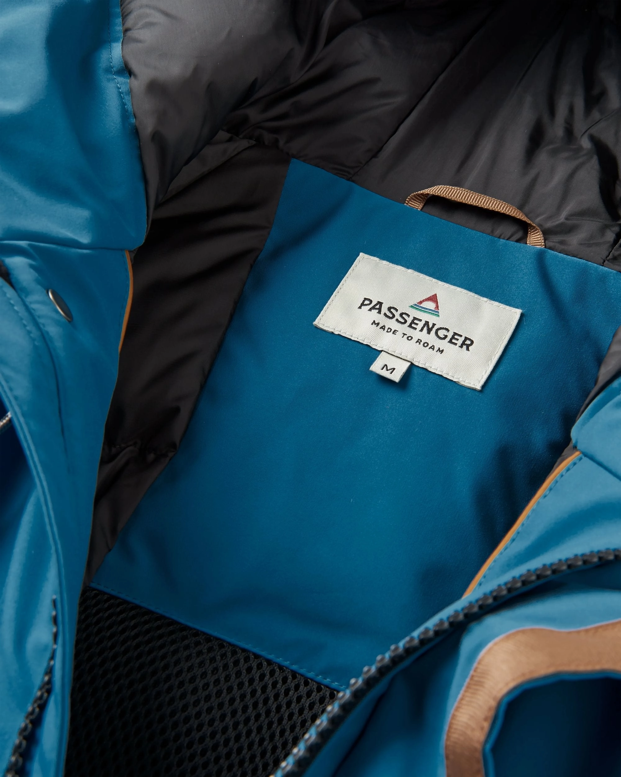 Baltic Recycled Insulated Parka - Toffee/Blue Steel Snap Closures