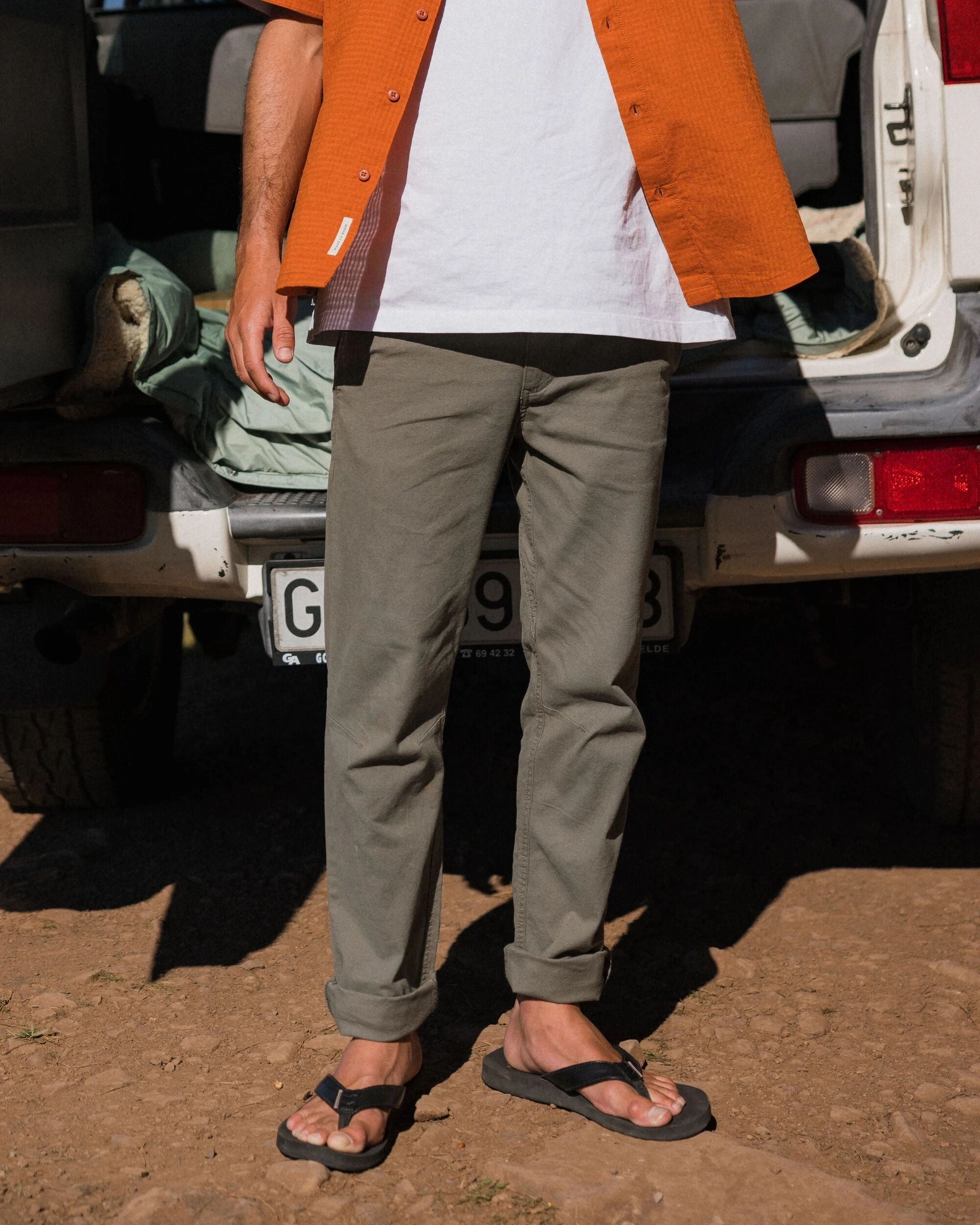 Cozy Stretch Fit Horizon Comfort Chino - Dusty Olive