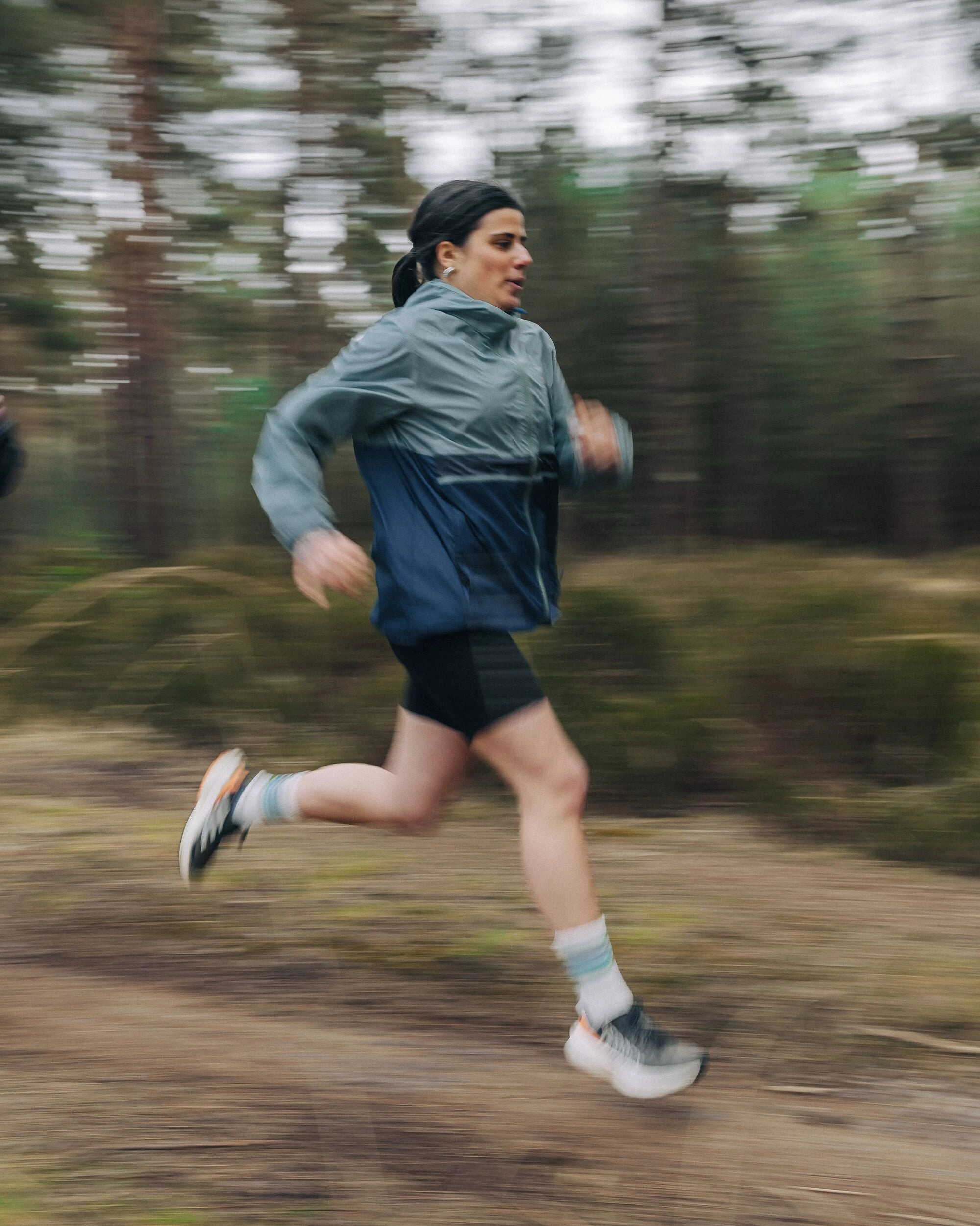 Viento Recycled Windshell Jacket - Pistachio/Dark Denim Anti Static Lining