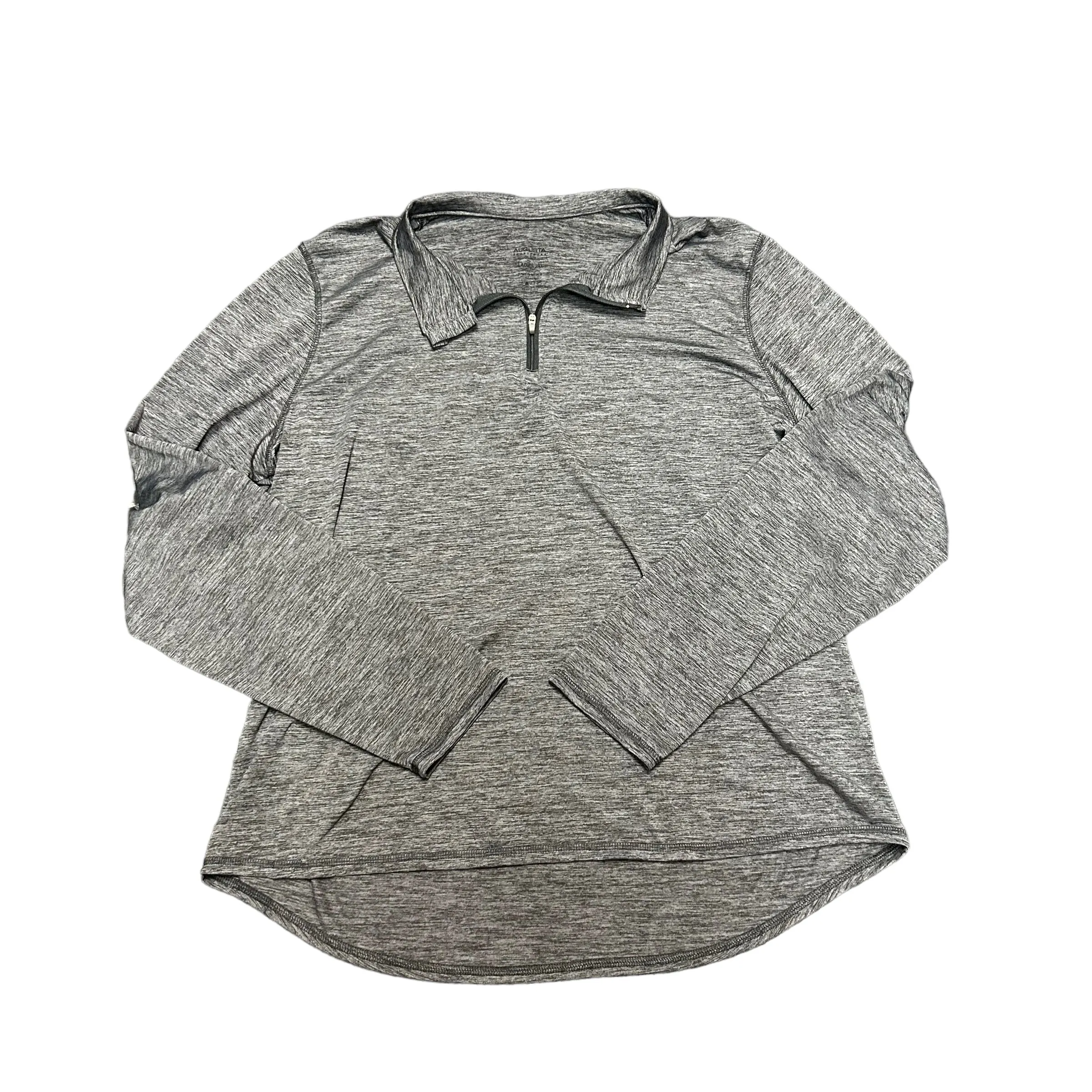 Grey Athletic Jacket Clothes Mentor, Size 2x Articulated Sleeves Sport Inspired Style