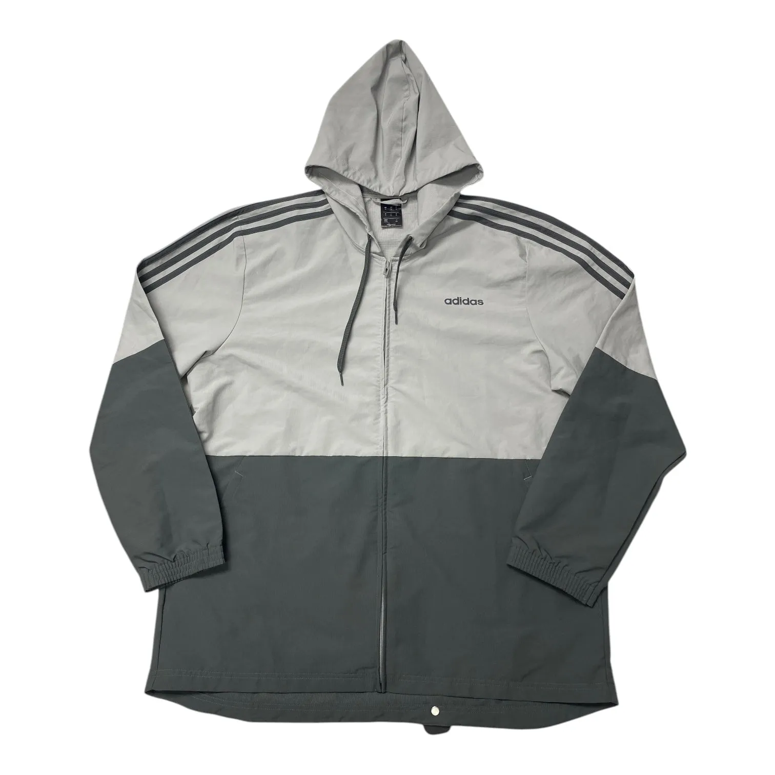 Airtight Fasteners Athletic Jacket By Adidas In Grey, Size:Xl