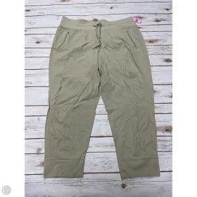 Athletic Pants By Athleta In Tan, Size: 1x ripstop fabric
