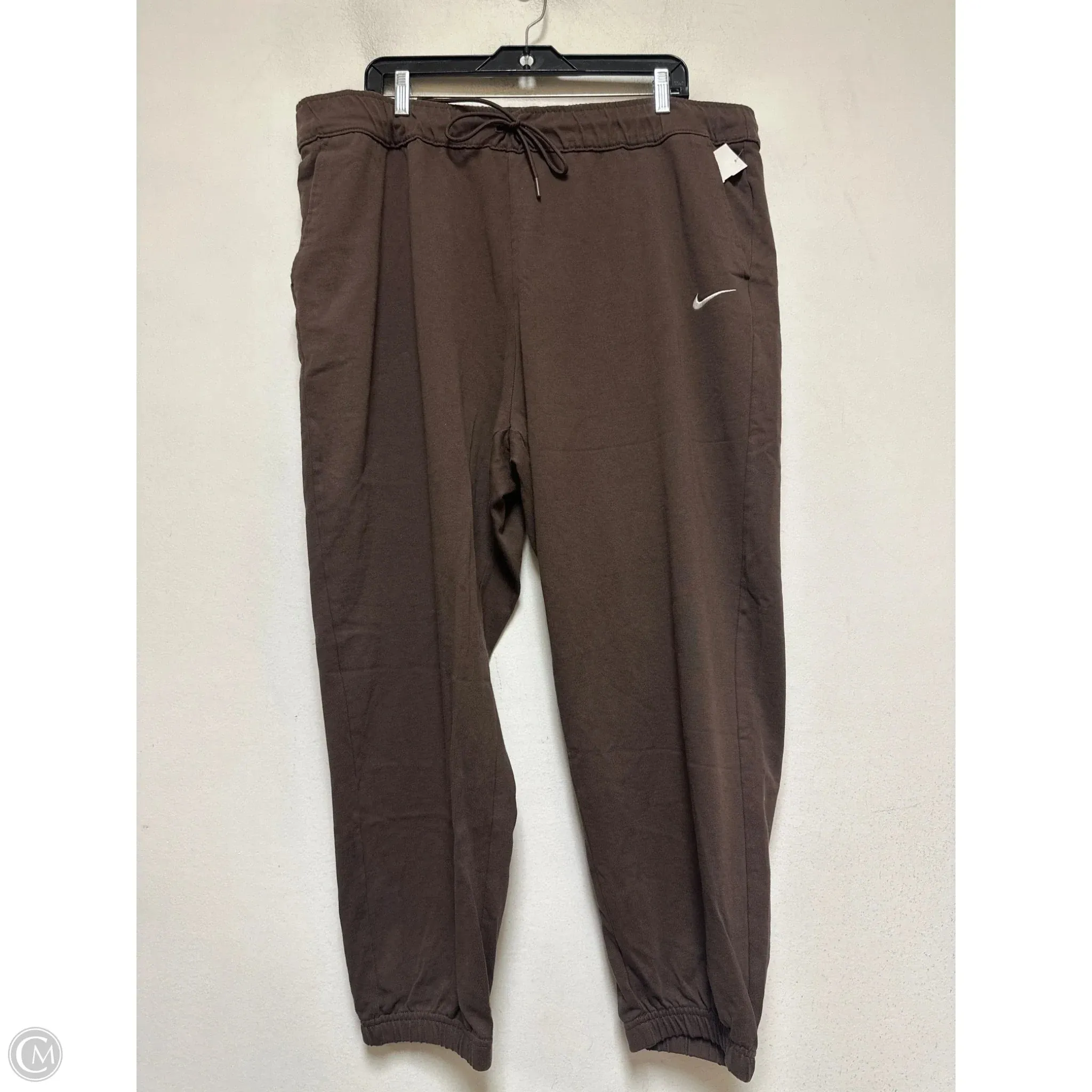 Comfortable Cut Athletic Pants By Nike Apparel In Brown, Size: 2x