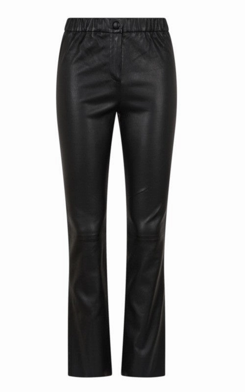 Oakwood Free Leather Trousers in Black Secure Closures