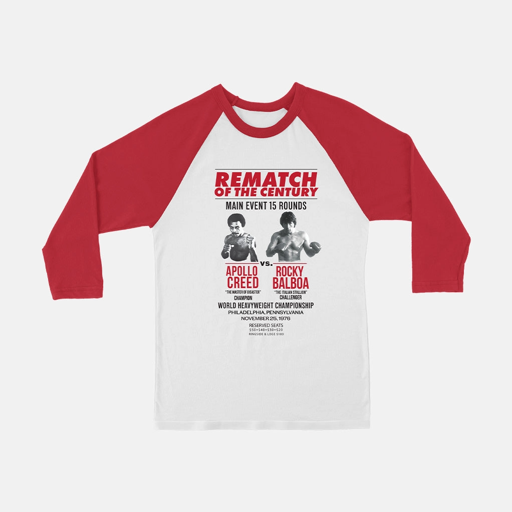 ROCKY REMATCH OF THE CENTURY POSTER RAGLAN LayeringFriendly Weight