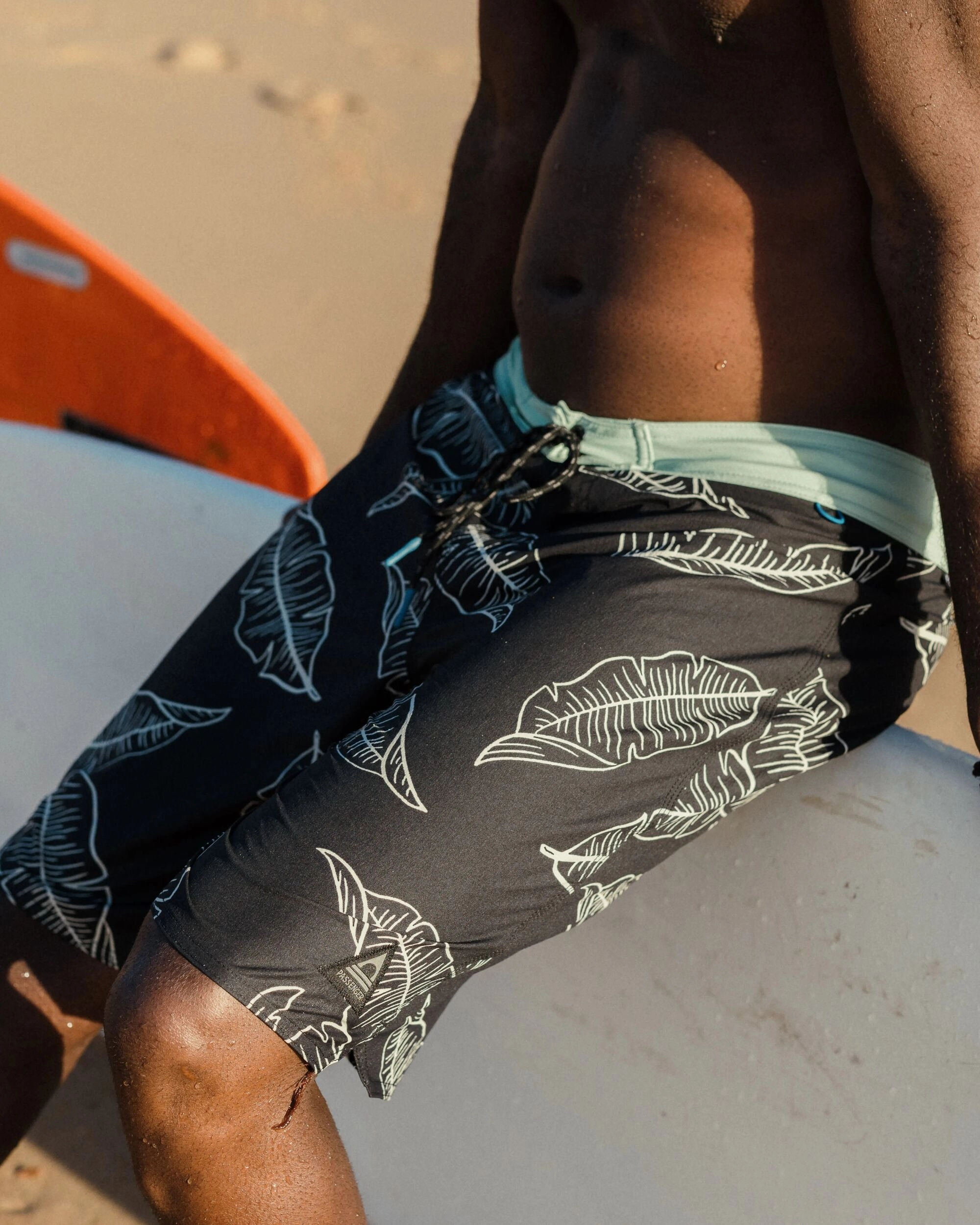 clubbing attire Cruiser Netplus? Recycled 21" Boardshort - Palm Faded Black
