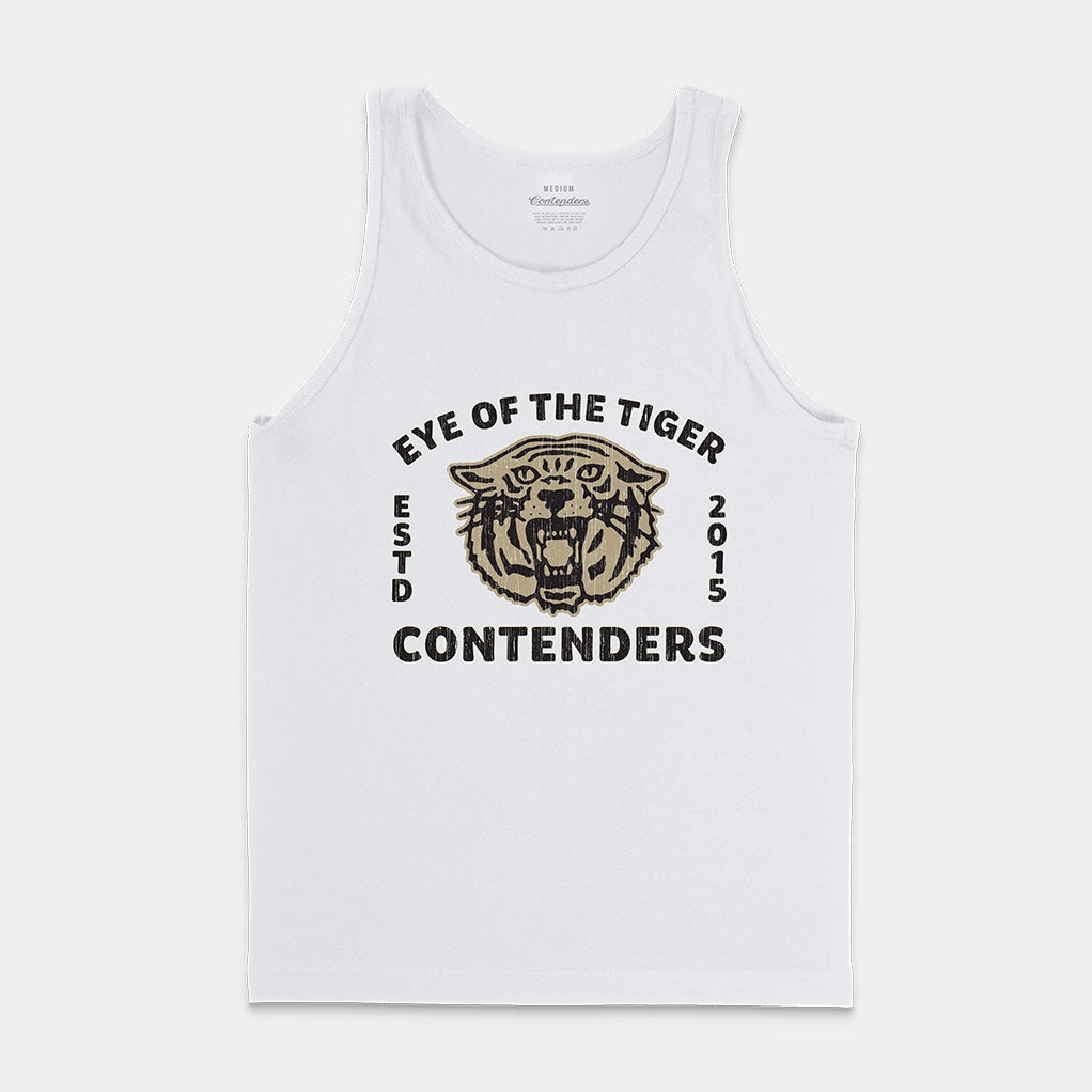 CONTENDERS EYE OF THE TIGER STAMP TANK PreShrunkFabric WrinkleResistantWeave